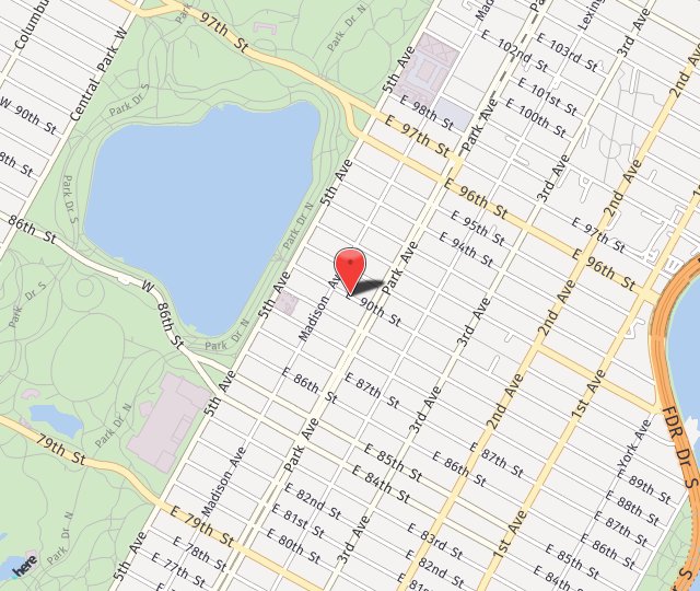 Location Map: Champion Parking 90 LLC New York, NY 10128