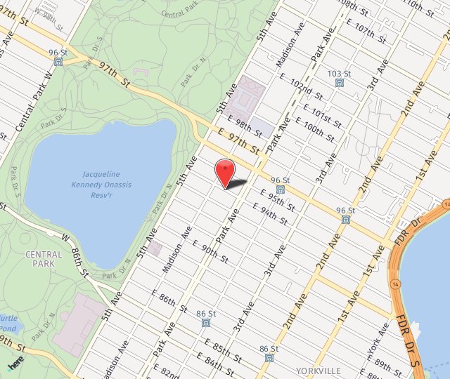 Location Map: Carnegie Car Park, Inc New York, NY 10128
